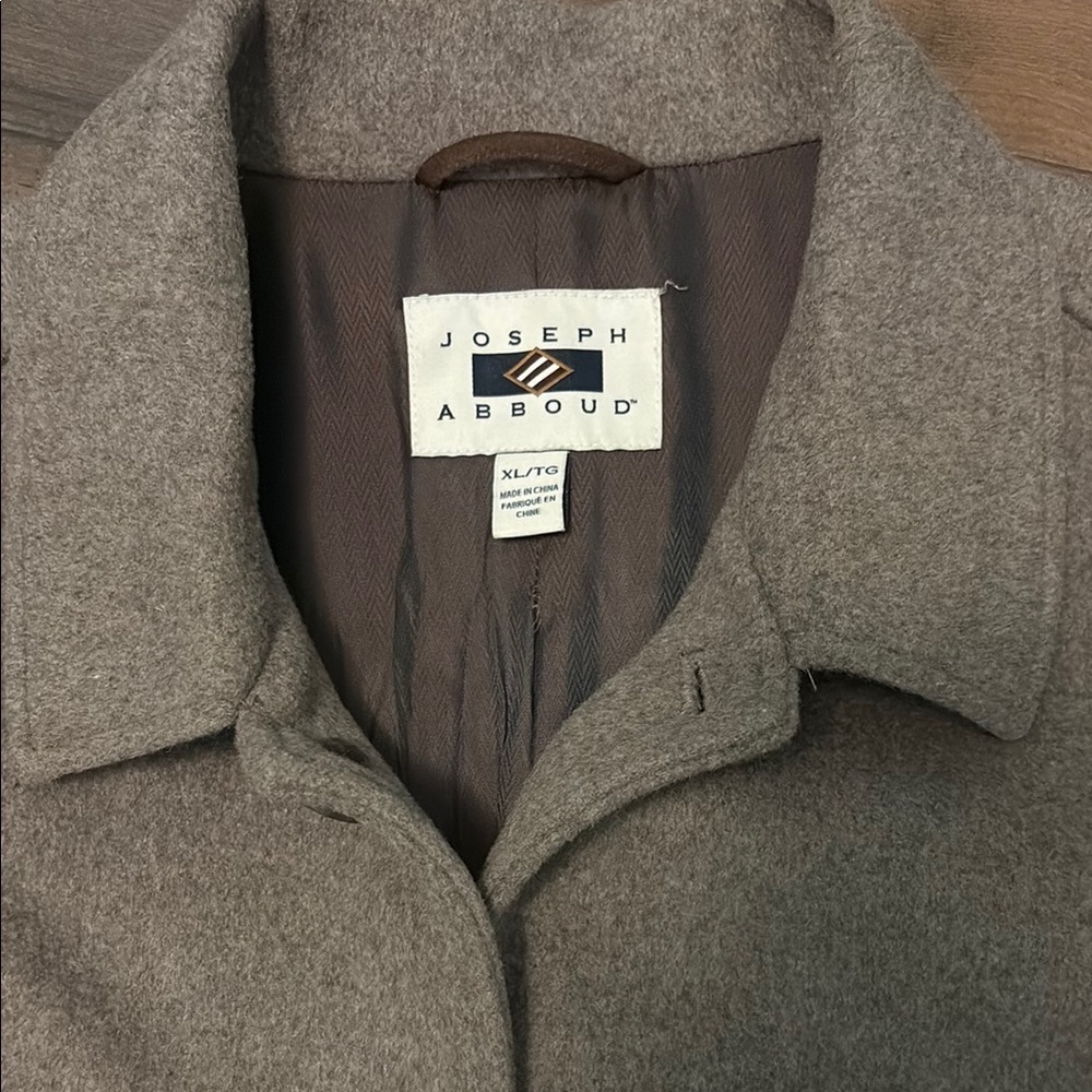 Joseph Abboud Gray Wool Coat
